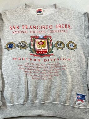 Vintage Nutmeg Unisex San Francisco 49ers Sweatshirt Size Medium